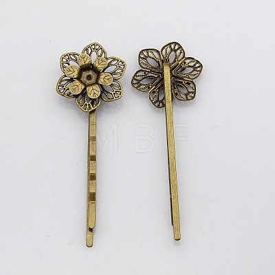 Vintage Iron Hair Bobby Pin Findings IFIN-J039-18AB-NF-1