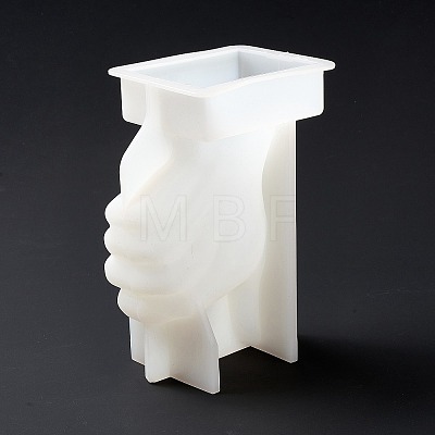 Good Hand Gesture Display Silicone Statue Molds DIY-I096-10-1
