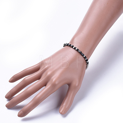 Glass Beads Stretch Bracelets BJEW-JB04410-03-1