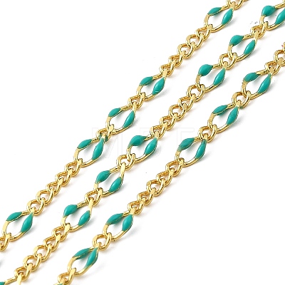 Brass Enamel Figaro Chains CHC-L053-09G-03-1