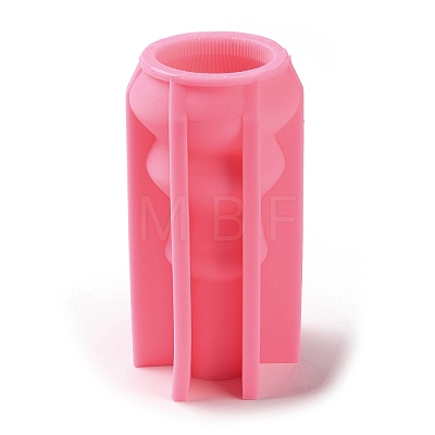 Ribbed Pillar Geometry Scented Candle Silicone Molds DIY-G106-01E-1