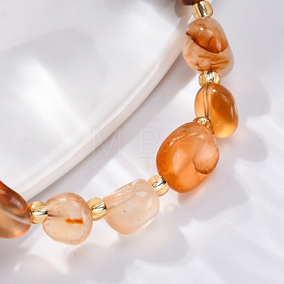 Natural Carnelian Beaded Bracelets for Women G-P563-07P-17-1