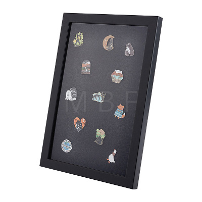 Wood & Plastic Rectangle Photo Frame Stand DJEW-WH0072-13A-01-1