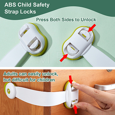 ABS Child Safety Strap Locks AJEW-WH0307-24-1