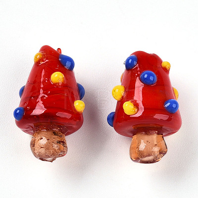 Handmade Lampwork Bumpy Beads X1-LAMP-T022-02A-08-1