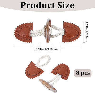 8Pcs Resin Buttons BUTT-GF0004-35-1