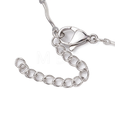 3Pcs 3 Sizes 304 Stainless Steel Wavy Bar Link Chain Macrame Pouch Necklace Making NJEW-JN05065-1