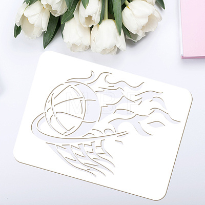 Plastic Drawing Painting Stencils Templates DIY-WH0396-611-1
