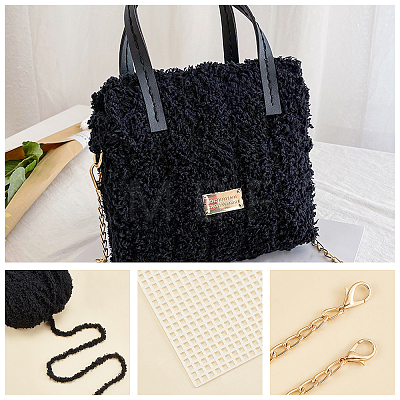 DIY Woolen Yarn Square Knitting Crochet Bags DIY-WH0196-53-1