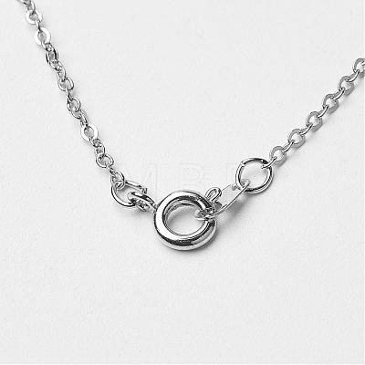 Natural Gemstone Beads Pendant Necklaces NJEW-JN01829-1