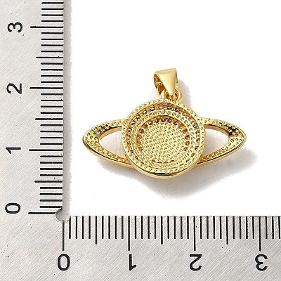 Rack Plating Brass Micro Pave Cubic Zirconia with Synthetic Opal Pendants KK-D088-09G-1