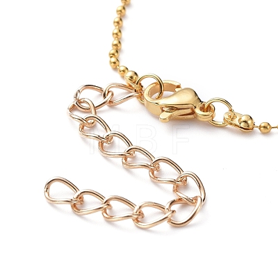 Brass Ball Chains Necklace Making NJEW-JN02838-04-1