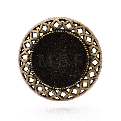 Adjustable Alloy & Iron Bezel Cup Ring Base with Rotatable Tray MAK-T012-05AB-1