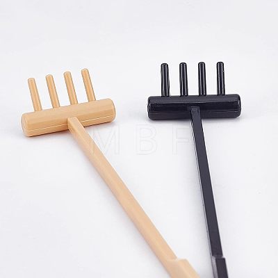  2Sets 2 Colors Plastic Mini Zen Garden Rake DIY-NB0006-91-1