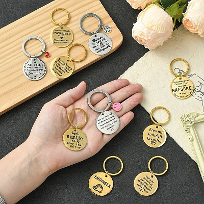 201 Stainless Steel Keychain KEYC-YW00104-01-1