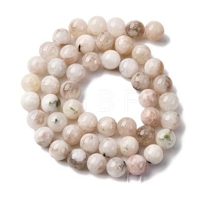 Natural White Moonstone Beads Strands G-I388-01-8mm-1