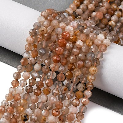 Natural Sunstone Beads Strands G-G188-B03-02-1