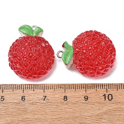 Fruit Theme Opaque Resin Imitation Food Pendants RE-CBA49A8-04F-1
