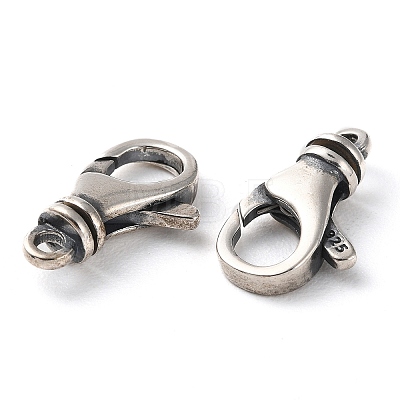 925 Thailand Sterling Silver Lobster Claw Clasps STER-D003-11AS-1