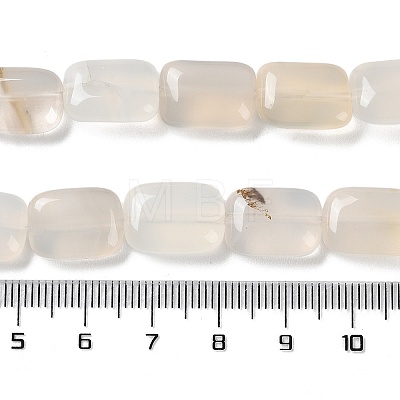 Natural White Agate Beads Strands G-K357-D20-01-1