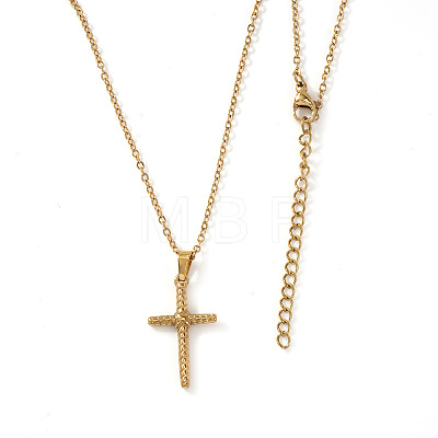 Vintage 306 Stainless Steel Cross Pendant Necklaces for Women Men DA5848-1-1
