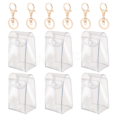 DIY Transparent Suspensible Action Figure Display Bags Keychain DIY-FG0003-85-1