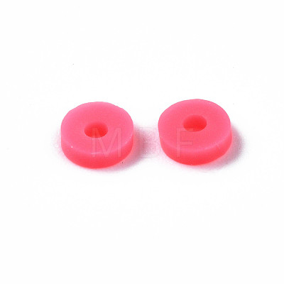 Handmade Polymer Clay Beads LS-CLAY-R067-4.0mm-B45-1