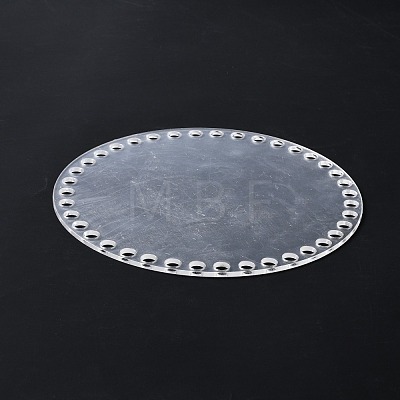 Transparent Acrylic Crochet Basket Bases DIY-WH0368-002E-1