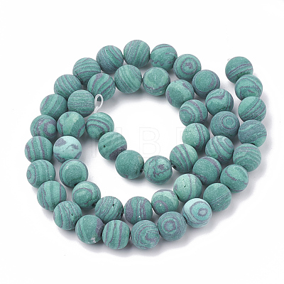 Synthetic Malachite Beads Strands G-T106-199-1