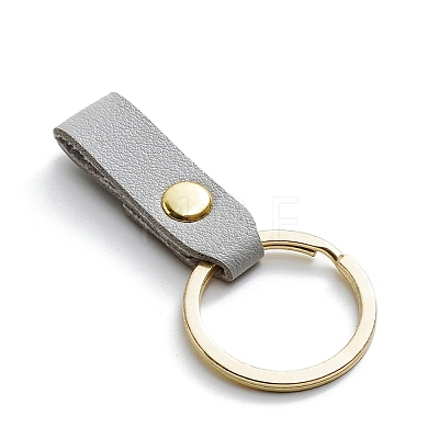 PU Leather Keychain with Iron Belt Loop Clip for Keys PW23082500385-1