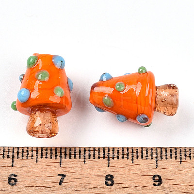 Handmade Lampwork Bumpy Beads LAMP-T022-02A-09-1