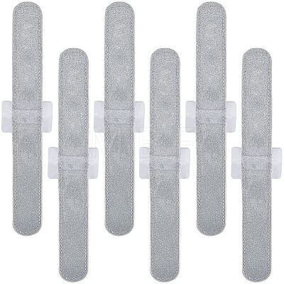 6Pcs Plastic Slap Bracelets BJEW-CN0001-18A-1
