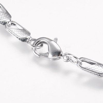Iron Chain Necklaces NJEW-P176-03-1