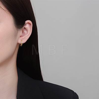 Twist Brass Hoop Earrings FS-WGA7E60-02-1