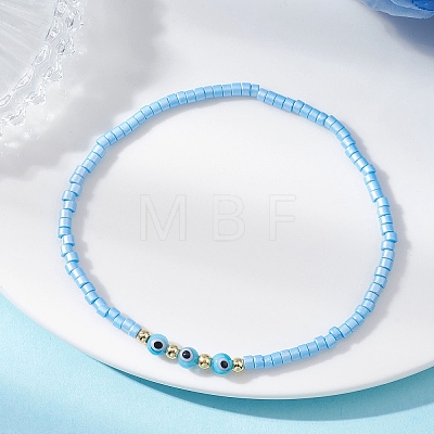 Glass Seed Beads Stretch Bracelets BJEW-MZ00323-01-1