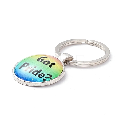 Pride Style Glass Keychain KEYC-F033-01F-1
