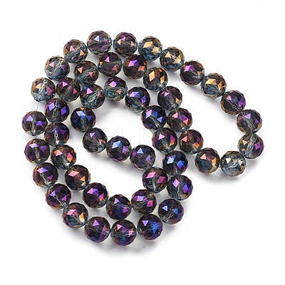 Electroplate Glass Bead Strands EGLA-J140-FR01-14mm-1