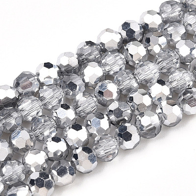 Transparent Electroplate Glass Beads Strands LS-EGLA-A035-T4mm-M01-1