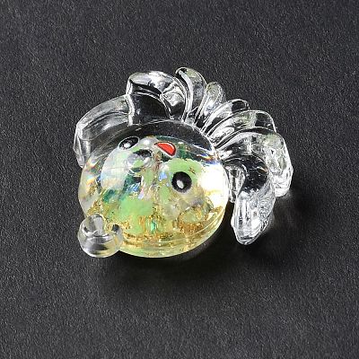 Luminous Transparent Resin Pendants RESI-K019-05-1