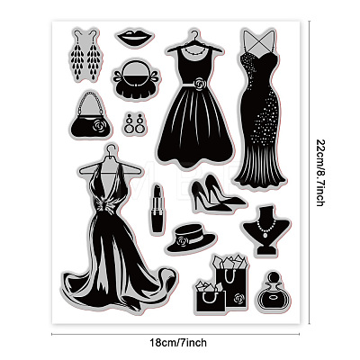Rubber Clear Stamps DIY-WH0251-018-1