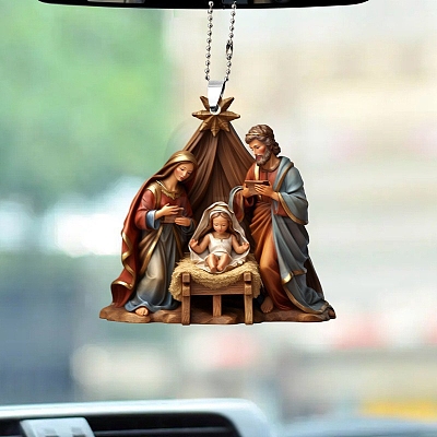 The Birth of Jesus Hanging Ornaments PW-WG35527-05-1