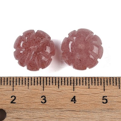 Natural Strawberry Quartz Beads G-G124-02E-1