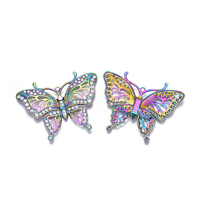 Rack Plating Rainbow Color Alloy Big Pendants X-PALLOY-N163-171A-1