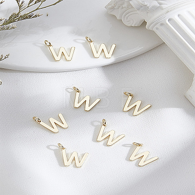 8Pcs Brass Charms KK-LP0001-85W-1