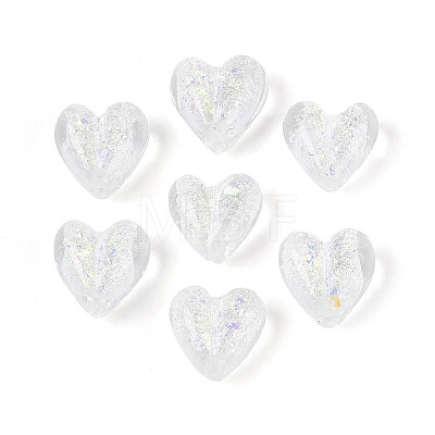 Handmade Foil Lampwork Beads Strands FOIL-T008-08B-1