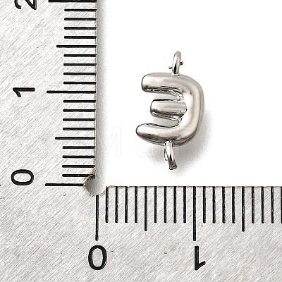 Brass Connector Charms KK-P295-01P-E-1