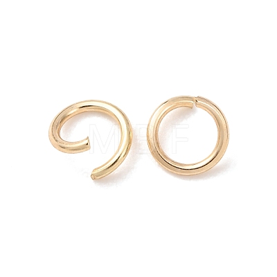 Brass Open Jump Rings KK-G604-08G-26-1