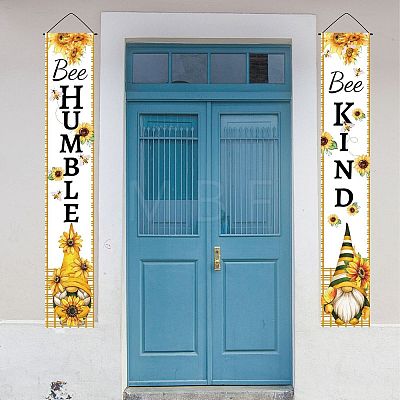 Hanging Polyester Banner Sign for Home Office Front Door Porch Welcome Decorations HJEW-WH0011-20K-1