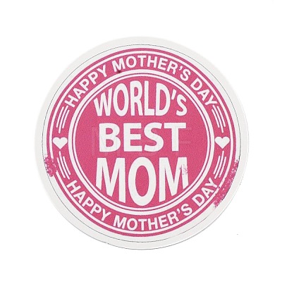 50Pcs Mother`s Day Paper Stickers DIY-M055-06A-1