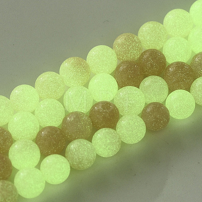Synthetic Luminous Stone Beads Strands G-T129-12A-1